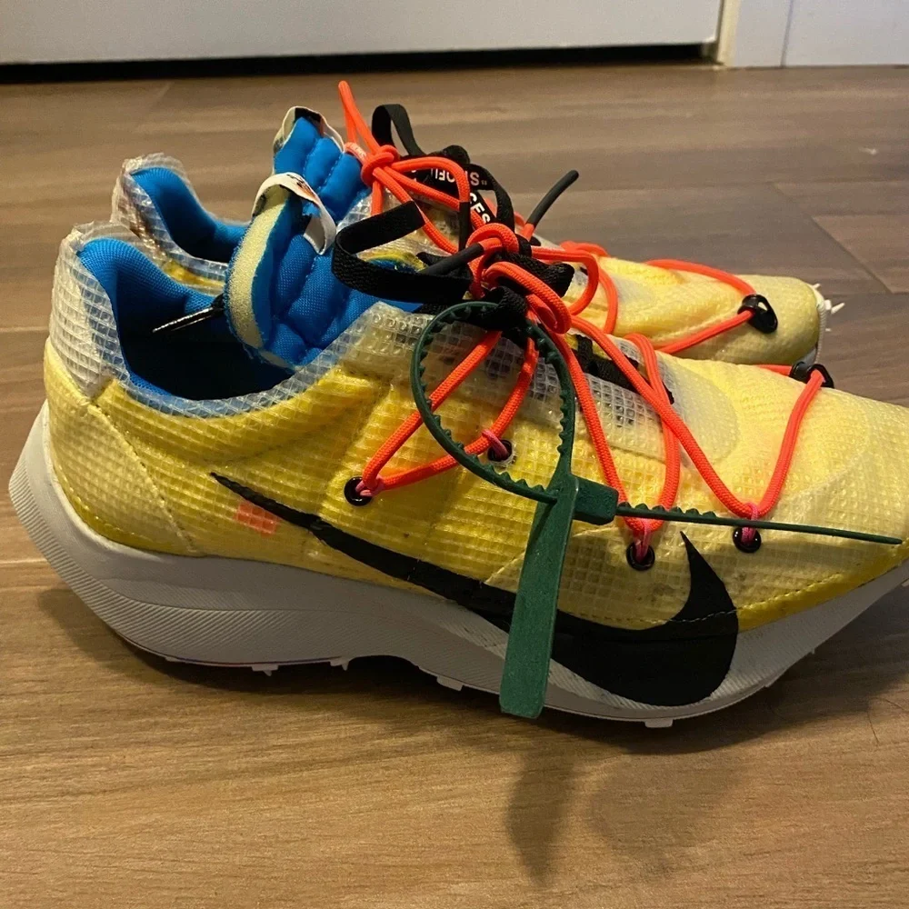 NOT FOR SALE! Nike X Off White Yellow and Red Athletic Sneakers